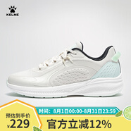 卡爾美（KELME）跑步鞋男鞋防滑耐磨減震跑鞋輕便軟底休閑運(yùn)動(dòng)鞋情侶 白綠 40