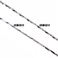 美麗公主（Beautiful princess ）不銹鋼項(xiàng)鏈ins個性簡約街拍時尚 3MM光面菱形鏈 60cm