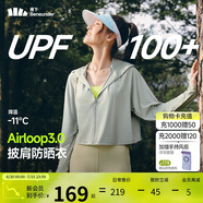 蕉下（beneunder）防曬衣女春夏新款冰絲涼感升級披肩AL118遠山灰XL