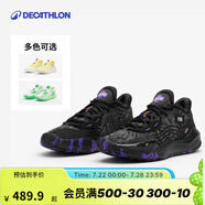 迪卡儂NBA官方授權(quán)籃球鞋減震耐磨湖人勇士低幫鞋運(yùn)動(dòng)籃球鞋 湖人-黑色 41