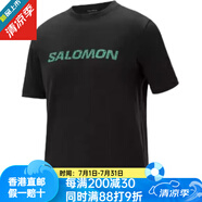 薩洛蒙（Salomon）薩洛蒙 AMPHI TERRAZZO OUTDOOR系列 戶外品牌logo圖案圓領(lǐng) 速干 黑色 XL