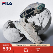 FILA斐樂女鞋跑步鞋情侶同款老爹鞋MARS火星鞋男鞋休閑運動鞋 【女款】奶白/木薯粉-GT 38