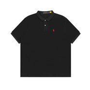 JW SPORT拉夫勞倫POLO衫夏季新款戰(zhàn)馬小標(biāo)刺繡休閑時(shí)尚翻領(lǐng)男女情侶短袖 黑紅黑紅 黑紅黑紅 XS