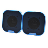 樂放（LOYFUN）樂放LF-807電腦迷你USB有線音響電腦小音箱桌面小 藍(lán)色
