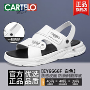 卡帝樂(lè)鱷魚(yú)涼鞋男夏季外穿兩用拖鞋男款潮流戶(hù)外開(kāi)車(chē)運(yùn)動(dòng)休閑海邊沙灘鞋男士 白色-休閑兩穿-6666F 40 _標(biāo)準(zhǔn)運(yùn)動(dòng)鞋碼