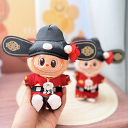 僅衣服一二代鑰匙扣Labubu衣服掛件拉布布娃衣綠大魚挎包套裝萌 紅袍小狀元 一/二代拉布布娃衣不含娃娃
