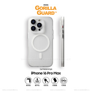 猩球衛(wèi)士膚感磁吸殼適用蘋果16ProMax手機殼磨砂全包iphone16e保護套15Pro/14Plus/13簡約光柵Magsafe外殼 【透白白邊 （磁吸款）】磨砂膚感保護殼 iPhone15