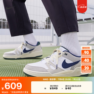耐克（NIKE）官方FULL FORCE男子運動鞋板鞋秋季低幫復古經典舒適FZ3595 100白色/深藏青/淺鐵礦石灰 41