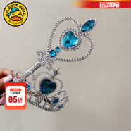 G.duck小黃鴨童裝愛(ài)莎公主裙女童春秋款兒童連衣裙秋裝中小童女孩小裙子 皇冠兩件套藍色(單拍不發(fā)) 110 (建議身高100cm 4-5歲)cm