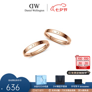 丹尼爾惠靈頓（DanielWellington）dw情侶對戒 時尚飾品經(jīng)典系列情侶戒指 表白七夕情人節(jié)禮物送女友 玫瑰金一對【碼數(shù)備注】 *