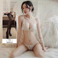 秋千墜情侶短褲開襠褲丁字褲開洞性感網(wǎng)紗超火丁子內(nèi)褲女蕾絲三角褲 白色文胸_開檔褲_黑絲襪 M  【80-100斤】保密發(fā)貨