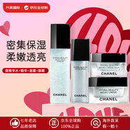 香奈兒（Chanel）山茶花潤澤微精華氣泡護膚品套裝 洗面奶 精華水氣泡水生日禮物女 微精華水+眼霜+面霜+精華