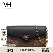 VANESSA HOGAN VH女包太陽神系列貝倫信封包輕奢斜挎包鏈條包紀念日禮物送女友 黑色
