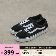 VANS范斯官方 Ward經(jīng)典黑個性街頭復(fù)古男鞋板鞋 黑色 40.5