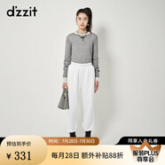 DZZIT地素針織衫打底衫春秋季新款長(zhǎng)袖透感設(shè)計(jì)感小眾 衣女 中灰色 S
