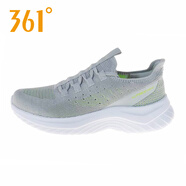 361°男士緩震針織網(wǎng)面跑鞋2025夏季新款透氣跑步鞋丨專(zhuān)柜同款運動(dòng)鞋男 光子灰/螢光太陽(yáng)能黃 43