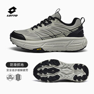 LOTTO樂途男鞋戶外登山運(yùn)動鞋男夏季新款耐磨防滑跑鞋越野徒步旅游鞋女 灰綠·男 40