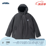 熊貓·本（ben.panda）棉服男潮牌翻領(lǐng)寬松休閑秋冬工裝棉衣多穿情侶外套 黑色（D款） M