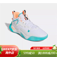 阿迪達斯 （adidas）男子實(shí)戰球星戰靴包裹緩震耐磨運動(dòng)籃球鞋 GW7651 GW4215水藍白 哈登系列 40