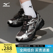 美津濃（MIZUNO）【SPEED 2K】千禧復(fù)古跑鞋男女同款運(yùn)動(dòng)鞋緩震舒適透氣跑步鞋 19/夜鈦灰 43 (280mm)