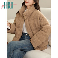 Halo Queen棉服女秋冬搖粒絨羊羔毛半高領(lǐng)保暖秋冬棉衣外套H144M1011