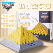 燃燒吧大腦積木金字塔疊疊樂兒童禮物早教智力玩具木質(zhì)魯班立方玩具