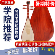 民音琵琶樂器初學(xué)考級專用演出 花梨木琵琶兒童成人 紅木琵琶樂器 幼兒【花梨木軸相】演奏級