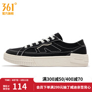 361度男運動(dòng)鞋秋季新款361度男板鞋 曜石黑/西米色 40