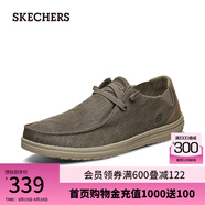 斯凱奇（Skechers）七夕禮物送男友男鞋夏季MENS USA STREET WEAR 系列商務(wù)休閑鞋 卡其色/KHK 40