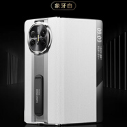 蚩胄 【意大利進(jìn)口真皮限量版】華為MateX6手機殼新款進(jìn)口頭層油蠟皮跑車(chē)系列X56典藏版免翻蓋接聽(tīng)護套 意大利進(jìn)口高端真皮【象牙白】磁吸免翻蓋接聽(tīng) 華為MateX6/X6典藏版