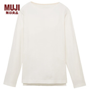 無印良品 MUJI 男式 粗棉線 長袖T恤 M7SB205 米白色 XS