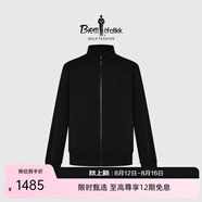 比音勒芬（Biemlfdlkk）【抗UV防曬】春秋季男士上衣休閑運動(dòng)外套戶(hù)外風(fēng)凈色立領(lǐng)夾克百搭 07黑 L