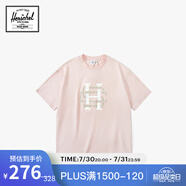 Herschel加拿大赫行 休閑運(yùn)動(dòng)圓領(lǐng)字母印花短袖T恤中性 經(jīng)典灰玫瑰 M