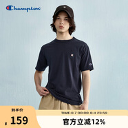 Champion冠軍情侶純棉短袖T恤春夏新款男刺繡小C美式潮牌上衣 白色  2XL