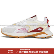 LACOSTEL003 Neo 牛剖層革 時(shí)尚運(yùn)動(dòng) 低幫 生活休閑鞋 男款 白紅色 白紅色 39.5