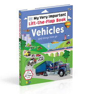 DK交通工具紙板翻翻書(shū) Vehicles and Things That Go 互動(dòng)小百科兒童認知啟蒙科普百科翻翻書(shū) 進(jìn)口原版 英文書(shū)