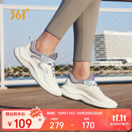 361°運動鞋女秋季網(wǎng)布透氣健身輕便休閑厚底慢跑步鞋子女682232210-5