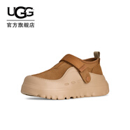 UGG秋季新款男女同款低幫厚底魔術(shù)貼束帶休閑鞋1171355CHE|栗色39