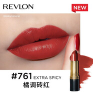 露華濃（Revlon）口紅麗彩經(jīng)典黑管唇膏225豆沙色325535持久保濕學(xué)生 761橘調磚紅