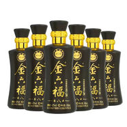 金六福酒 兼香型濃香型白酒 純糧酒 名酒 宴請 自飲 禮品 禮盒 口糧酒 42度 248mL 8瓶 鑒藏八