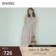 SNIDEL2025春夏新品優(yōu)雅印花荷葉邊小飛袖茶歇連衣裙SWFO252004 淺紅色 A S (0)