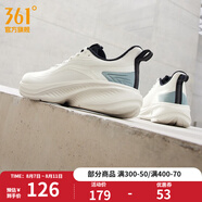 361度男鞋運動鞋2023年秋季新款男常規(guī)跑鞋 羽毛白/水霧藍 42