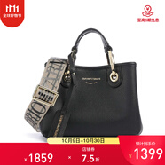 ARMANI 阿瑪尼 EA女士迷你手提單肩斜挎包 黑色 EW000382 AF12103 MC032 U