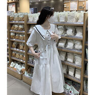 酷章（KUZHANG）酷章KUZHANG小清新長裙子少女夏裝2025新款初中高 白色星星款日系穿搭 少女 甜酷 大童 女童 法式  S