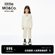 little MO&Co.親子裝 little moco童裝25秋裝新款男女童長(zhǎng)袖衛(wèi)衣長(zhǎng)褲套裝運(yùn)動(dòng)風(fēng)
