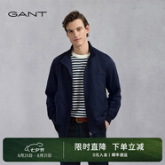 GANT/甘特休閑美式翻領(lǐng)夾克哈林頓夾克男士立領(lǐng)羅紋袖工裝外套 433-深藍色 M