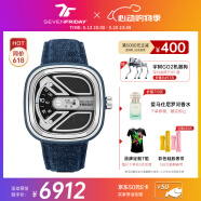 SEVENFRIDAY七個星期五手表M系列方形大表盤瑞表防水時尚手表男自動機械腕表 M1B/01