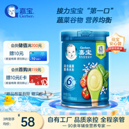嘉寶（GERBER）混合蔬菜營(yíng)養(yǎng)谷物高鐵米粉加鋅益生菌 寶寶輔食米糊250g 6月齡+