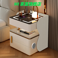 小米小米智能床頭柜保險柜一體感現代簡(jiǎn)約小型臥室無(wú)線(xiàn)充電床邊柜 寬50保險柜款米白+白[燈+無(wú)線(xiàn)+音響 50x40x55cm