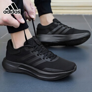 阿迪達斯 （adidas）男鞋跑步鞋 2025夏季新款運動鞋低幫緩震耐磨透氣休閑鞋子男 黑武士/網(wǎng)面透氣/緩震 41